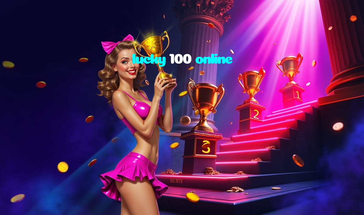 lucky 100 online casino presented on mobile device in Pakistan with slots and live games